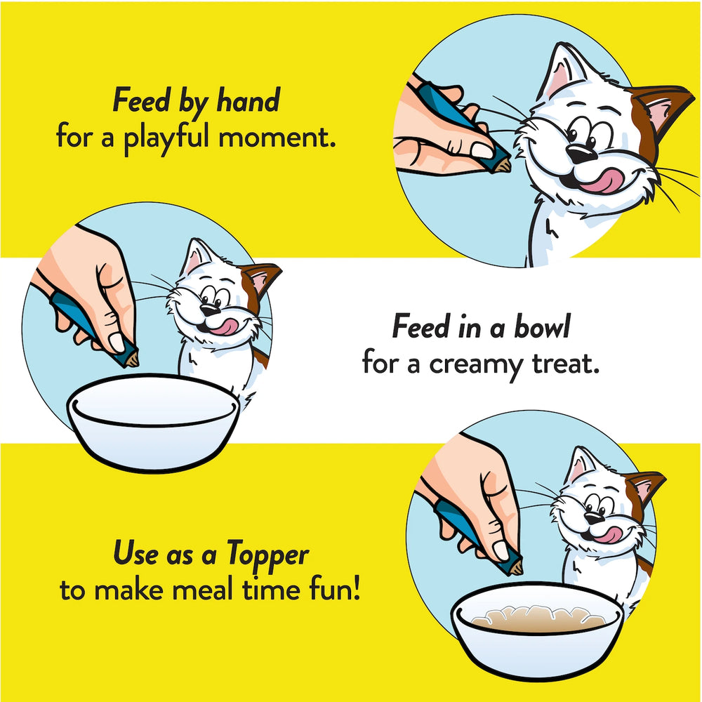 How to use the Temptations Creamy Purrr-ee Lickables Bundle