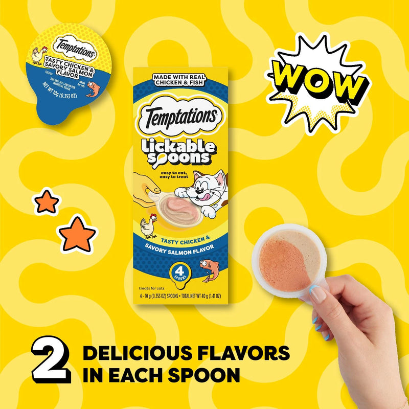 Temptations Lickable Spoons Bundle 2 delicious flavors in each spoons