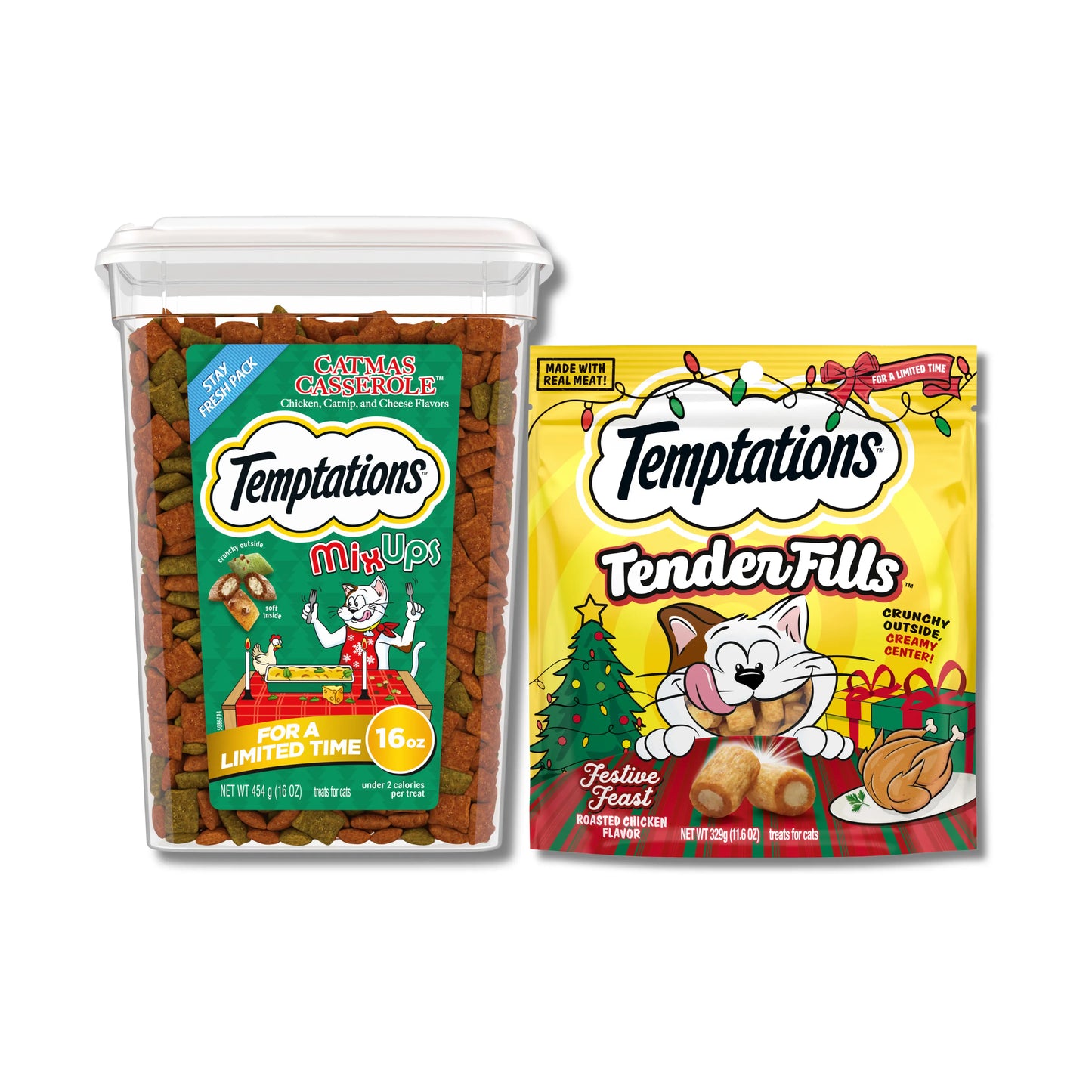 TEMPTATIONS Festive Feast & Catmas Casserole Bundle