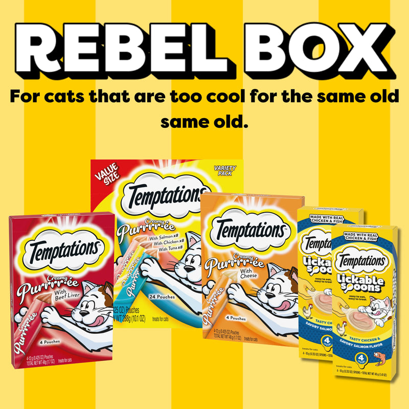 Temptations Rebel Box Yellow Background