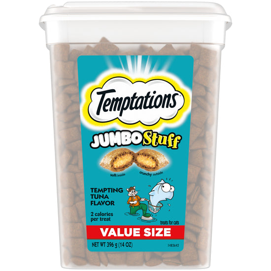 [Temptations][TEMPTATIONS JUMBO STUFF Tempting Tuna 14oz Value Pack][Main Image (Front)]