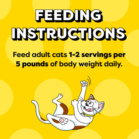 [Temptations][Temptations Wet Cat Food, Tasty Chicken Flavor Paté in Gravy, 3.5 oz. Tray][Feeding Guidelines Image]