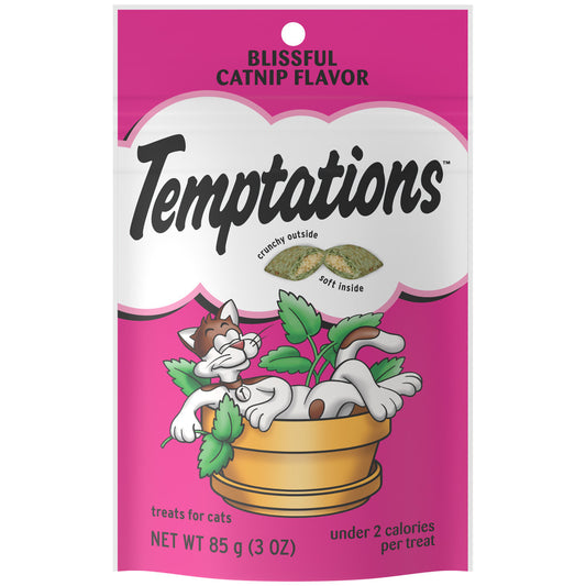 [Temptations][BUNDLE TEMPTATIONS Classic Cat Treats, Blissful Catnip Flavor, 3 oz. Pouch][Main Image (Front)]