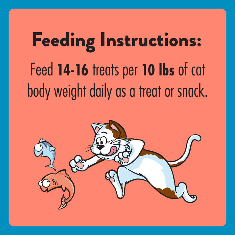 [Temptations][BUNDLE TEMPTATIONS Meaty MixUps Cat Treats, Salmon & Tuna Flavor, 1.5 oz. Pouch][Feeding Guidelines Image]