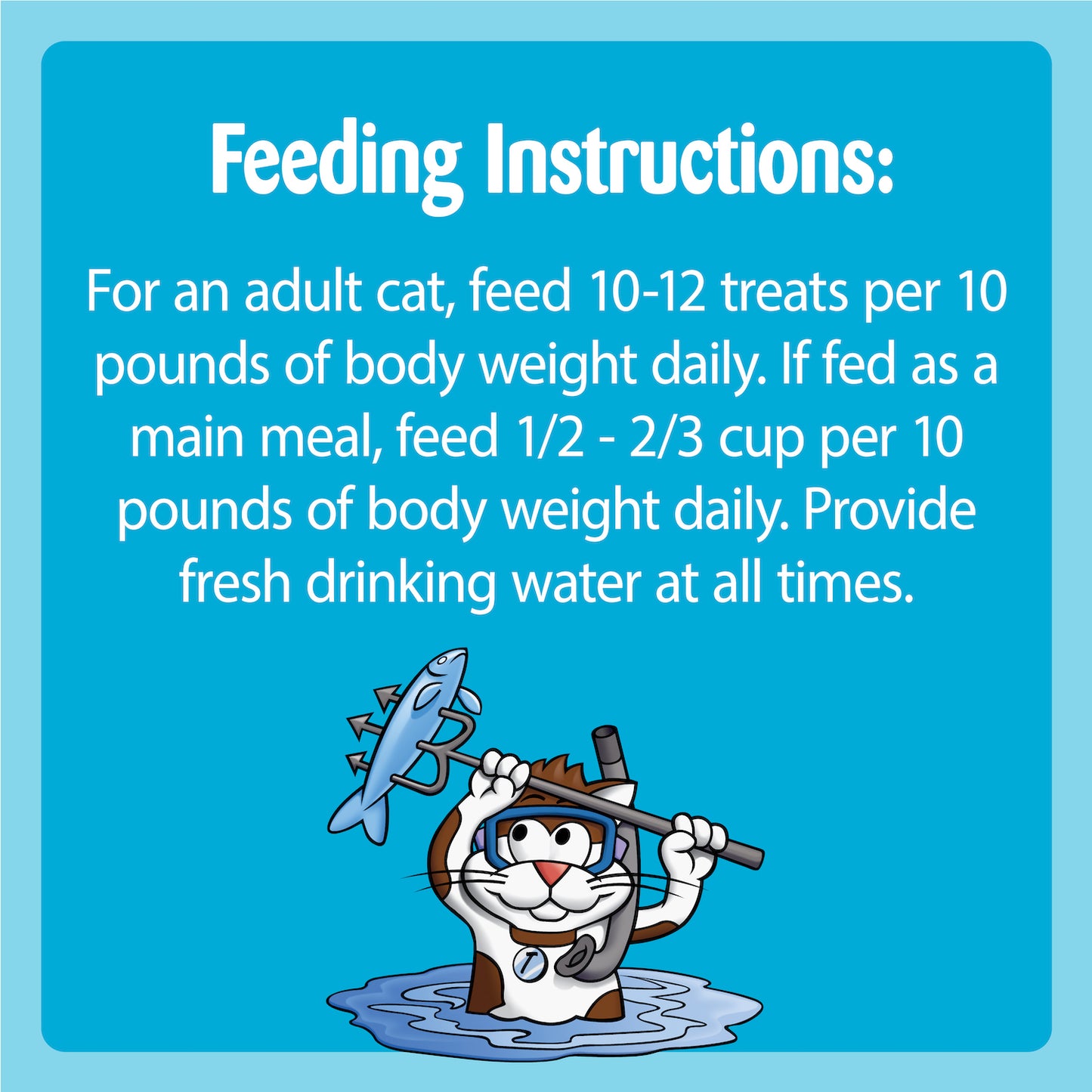 [Temptations][TEMPTATIONS Classic Cat Treats, Tempting Tuna Flavor, 30 oz. Tub][Feeding Guidelines Image]