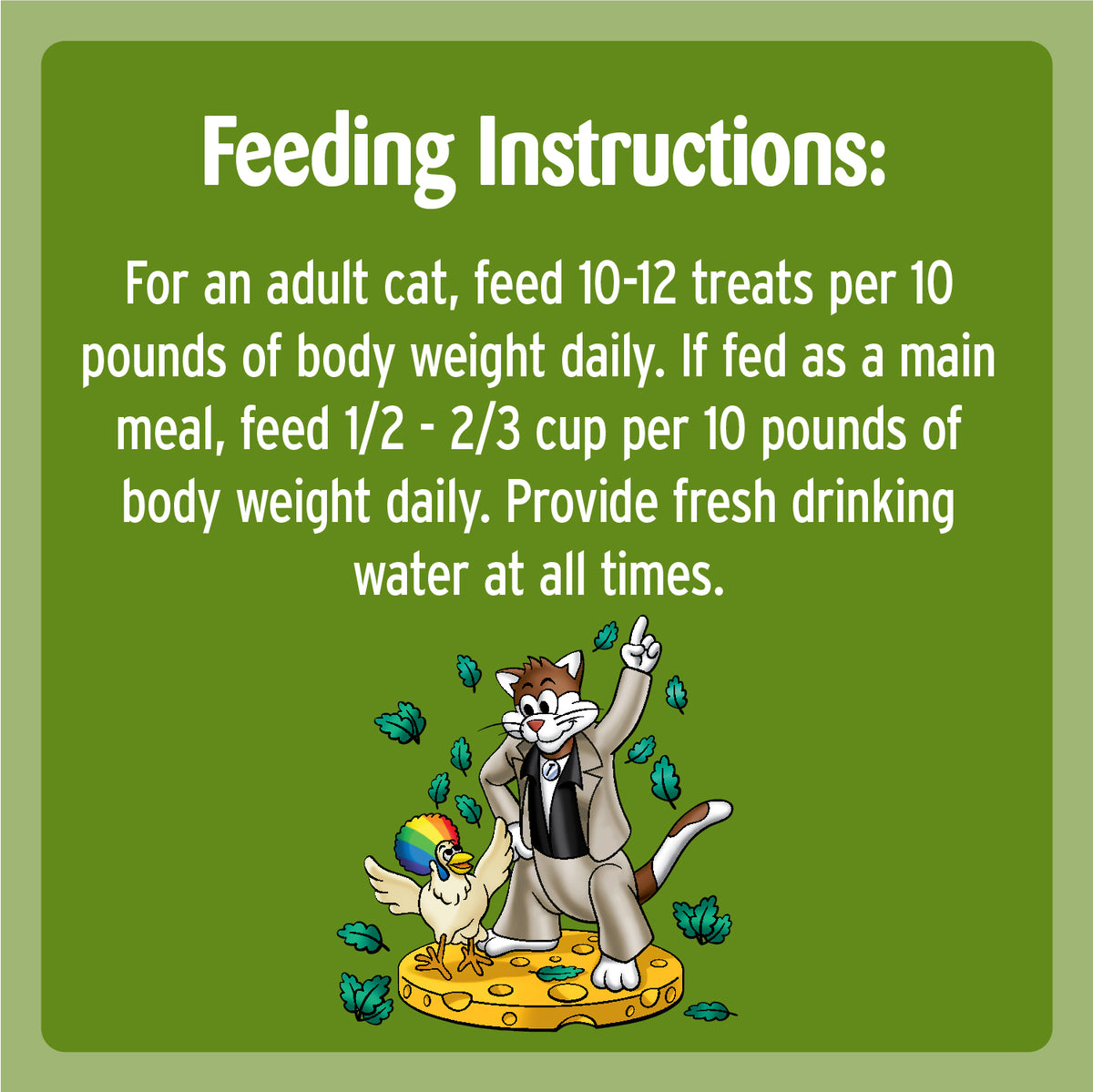 [Temptations][TEMPTATIONS MIXUPS Crunchy and Soft Cat Treats Catnip Fever Flavor, 30 oz. Tub][Feeding Guidelines Image]